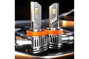 GloDrv 2024 Upgrade H11 Led Bulbs [Newest and Brightest] 28000lm 800% Brighter With 6500k Cool White，Halogen Upgrade Replacement, Plug and Play, Pack of 2