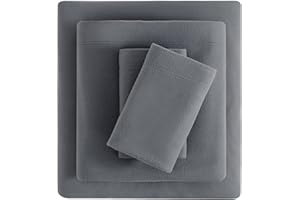 Viviland Micro Fleece Queen Sheet Set - Soft Polar Fleece Velour Velvet Fitted Bed Sheets with 15" Deep Pocket - Cozy Warm Wi