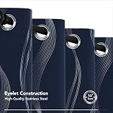 Deconovo Blackout Curtains 52x84 Navy Blue Eyelet Thermal Energy Saving 2 Panels view 4