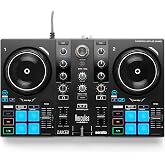 Hercules DJControl Inpulse 200 MK3 - Ideal DJ Controller with Serato Lite | Beatmatch light guides, dedicated Stems controls, 8 performance pads, touch jog wheels &amp; DJUCED/Serato DJ Lite