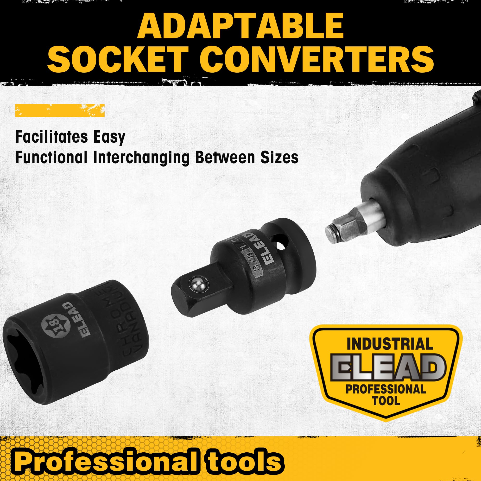 31-Piece Torx Bit Socket Set: Premium CR-V & S2 Alloy Steel, Star T8-T70 & E-Torx E4-E24, High Torque Laser Marked for Automotive Mechanic