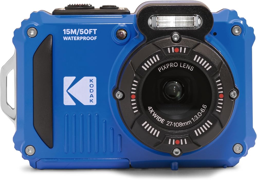 KODAK Pixpro WPZ2 Pack 16MP Waterproof Camera 15m 2 Batteries 1 SD Card