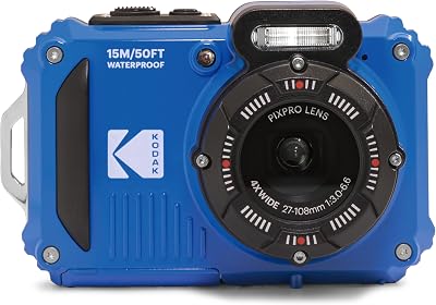 KODAK Pixpro WPZ2 Pack 16MP Waterproof Camera 15m 2 Batteries 1 SD Card