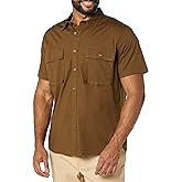 Amazon Essentials Mens Slim-Fit Short-Sleeve Two-Pocket Utility Shirt