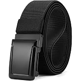 CHAOREN Tactical Belt Men - 1.5" Stretch Work Belt with Zinc Alloy Buckle | Quick Release Metal Flip Buckle, Heavy Duty for Military EMT EMS Hiking, Stretchy Nylon