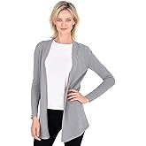 Cashmeren Classic Soft Knit Open Cardigan 100% Merino Wool Long Sleeve Sweater for Women