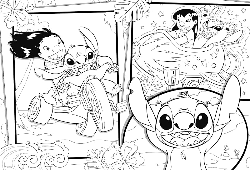 - Disney Lilo et Stitch - Puzzle 250 Pièces à Colorier - Dès 7 Ans — photo 3 sur 4