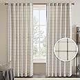 Elrene Home Fashions Gordijn, boerenleven, grainger buffalo-geruit, verduisterend woonkamer- en slaapkamergordijn met roedezak, 132 x 241 cm, 1 paneel, indigo