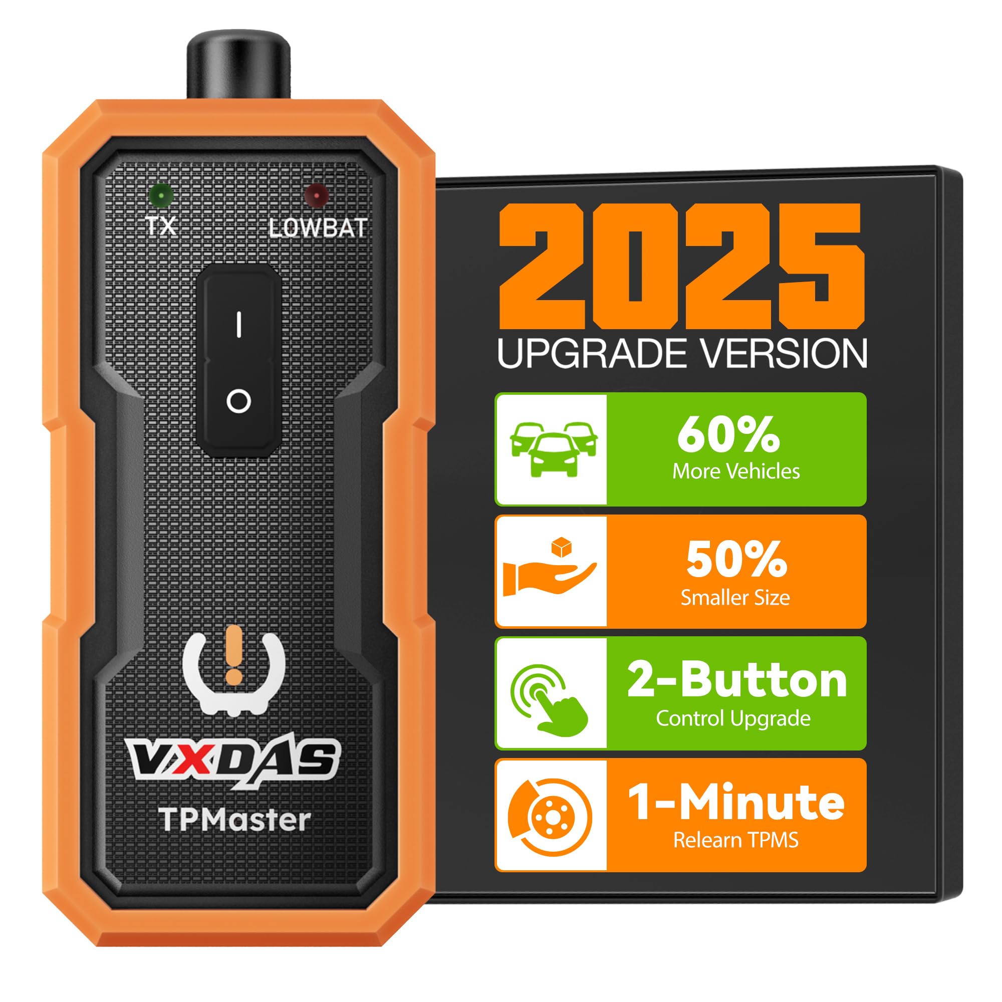 Photo 1 of VXDAS TPMaster TPMS Relearn Tool for GM TPMS Reset Tool Tire Sensors Relearn Tool Pressure Monitor System Tool TPMS Activation Tool Upgrad Version 60% More Vehicle Models for Chevy GMC Buick Cadillac