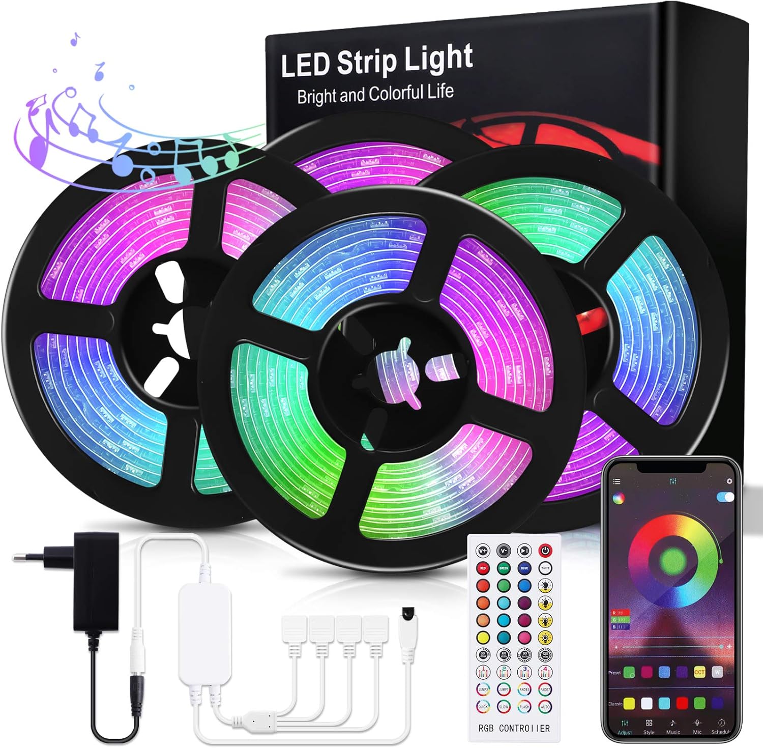 rgbic led strip 20m