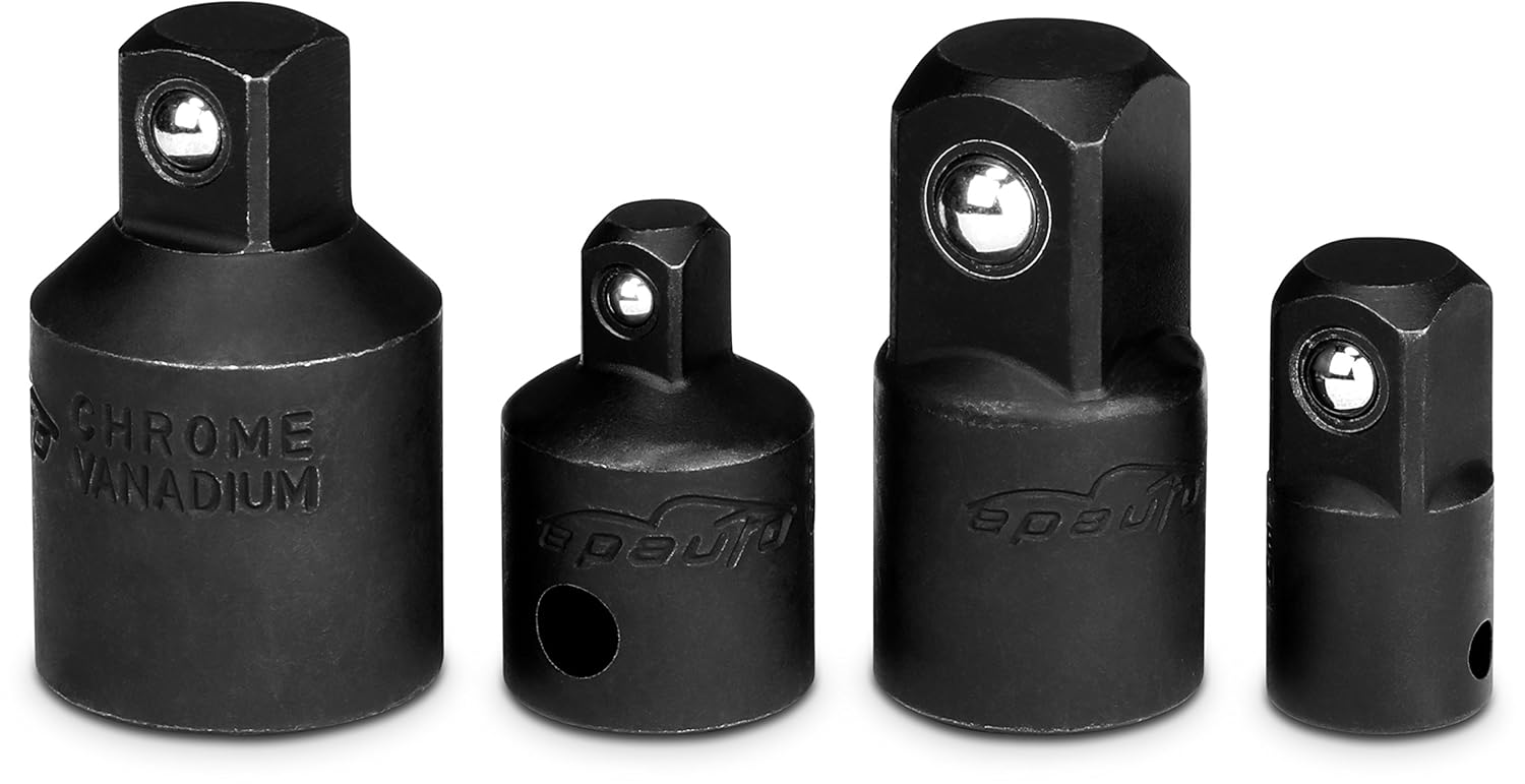 4 Pieces - EPAuto Impact Socket Adapter and Reducer Set, Cr-V: Industrial & Scientific