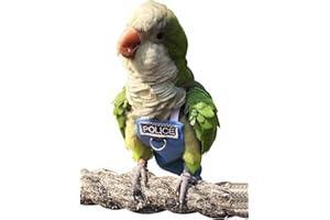 HEZHUO Bird Clothes Parrot Diapers Bird Flight Suits, Reusable Waterproof Diapers pet Bird Supplies Poli (XL)