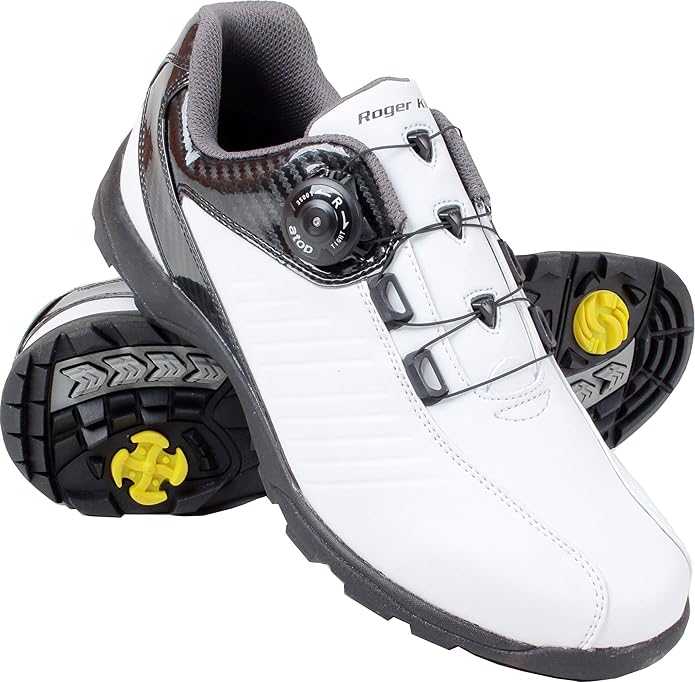 Amazon.co.jp ATOP Dial Roger King Spikeless Golf Shoes Wide 4E RK08