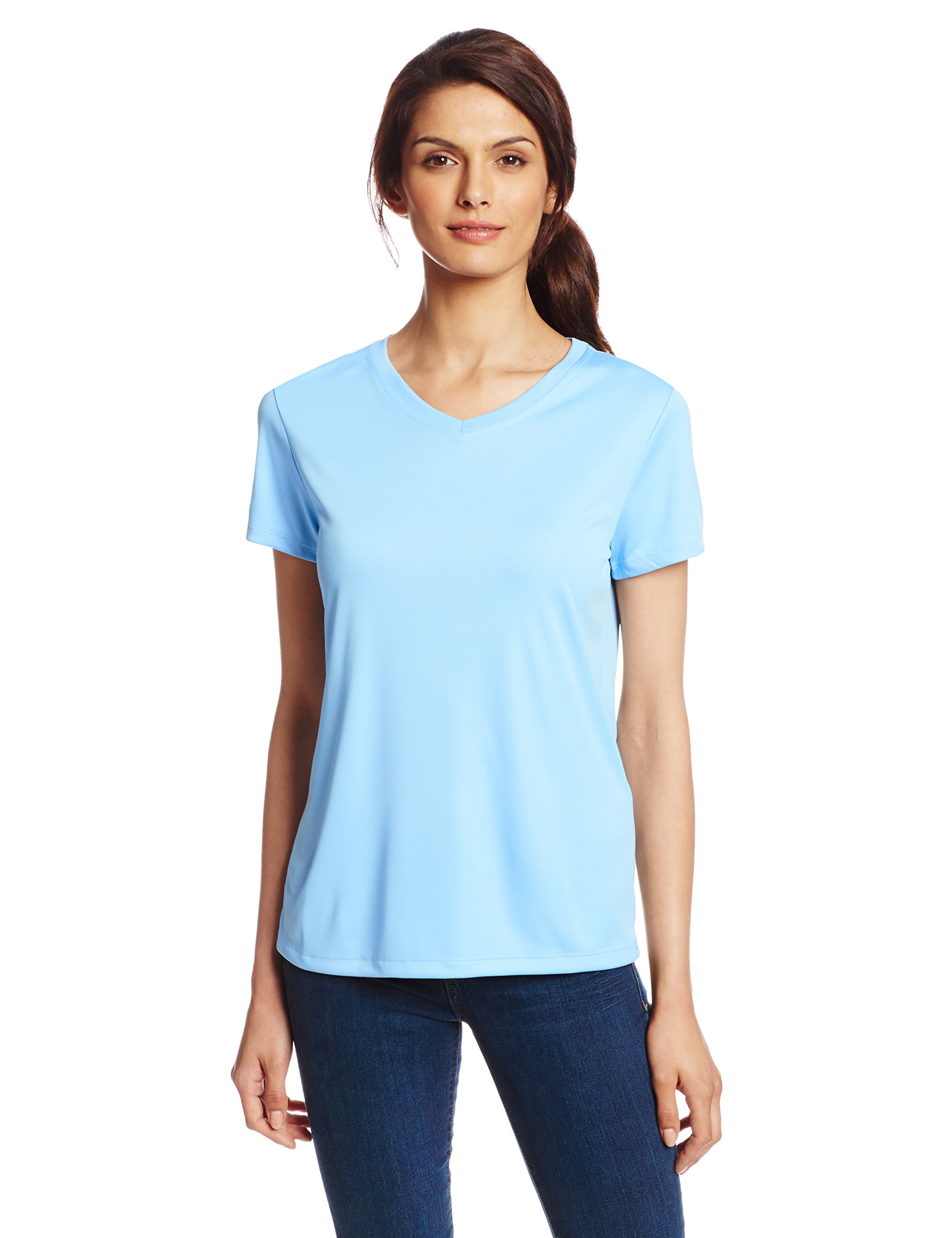 Hanes Sport Women S Cool Dri Performance V Neck Tee Buy Online In Bahamas At Bahamas Desertcart Com Productid