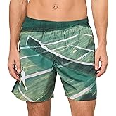 Lacoste Mens Mid Length Quick-Dry Swim Trunks