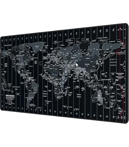 Amazon.com: Desk Mat, Blue Vintage World Map Extended Gaming Mouse