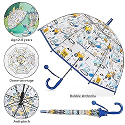 RONIARE Kids Umbrella Clear Bubble Umbrellas for