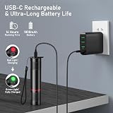 Blukar LED Torch Rechargeable 2 Pack 2000L Zoomable 4 Modes USB C view 5