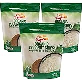 Fiesta Tropicalé Large Coconut Flakes, Organic Unsweetened Coconut Chips, Dried Coconut Shavings With No Added Sugar, Rich in
