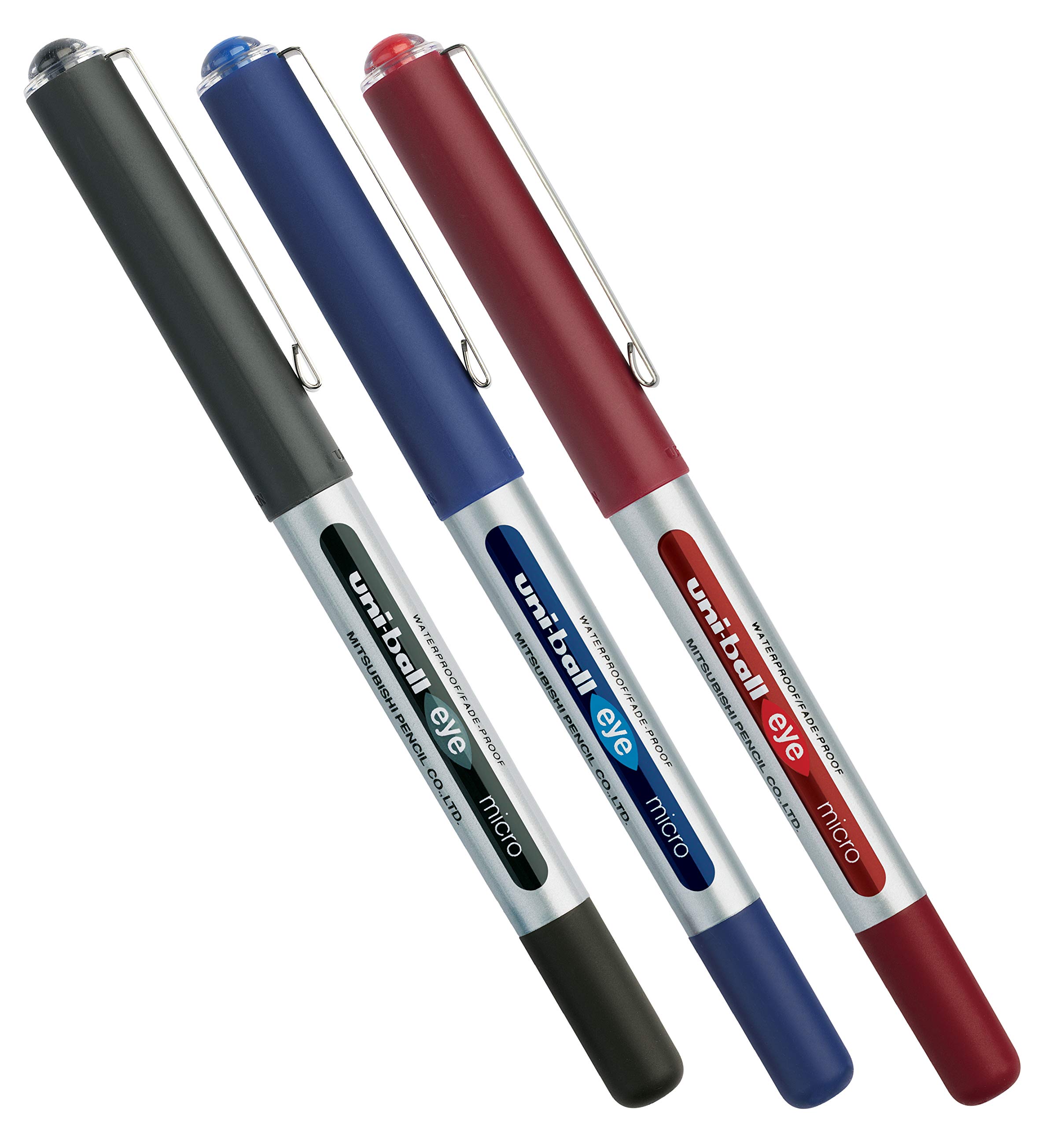 Mitsubishi Uni-Ball ® Eye Micro Rollerball Pen Tip: 0.2 Mm Multi-Colored | 3 Pieces