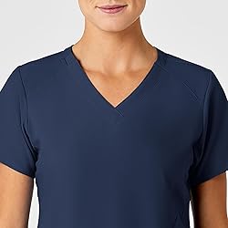WonderWink Womens Stylized V-Neck Top Medical