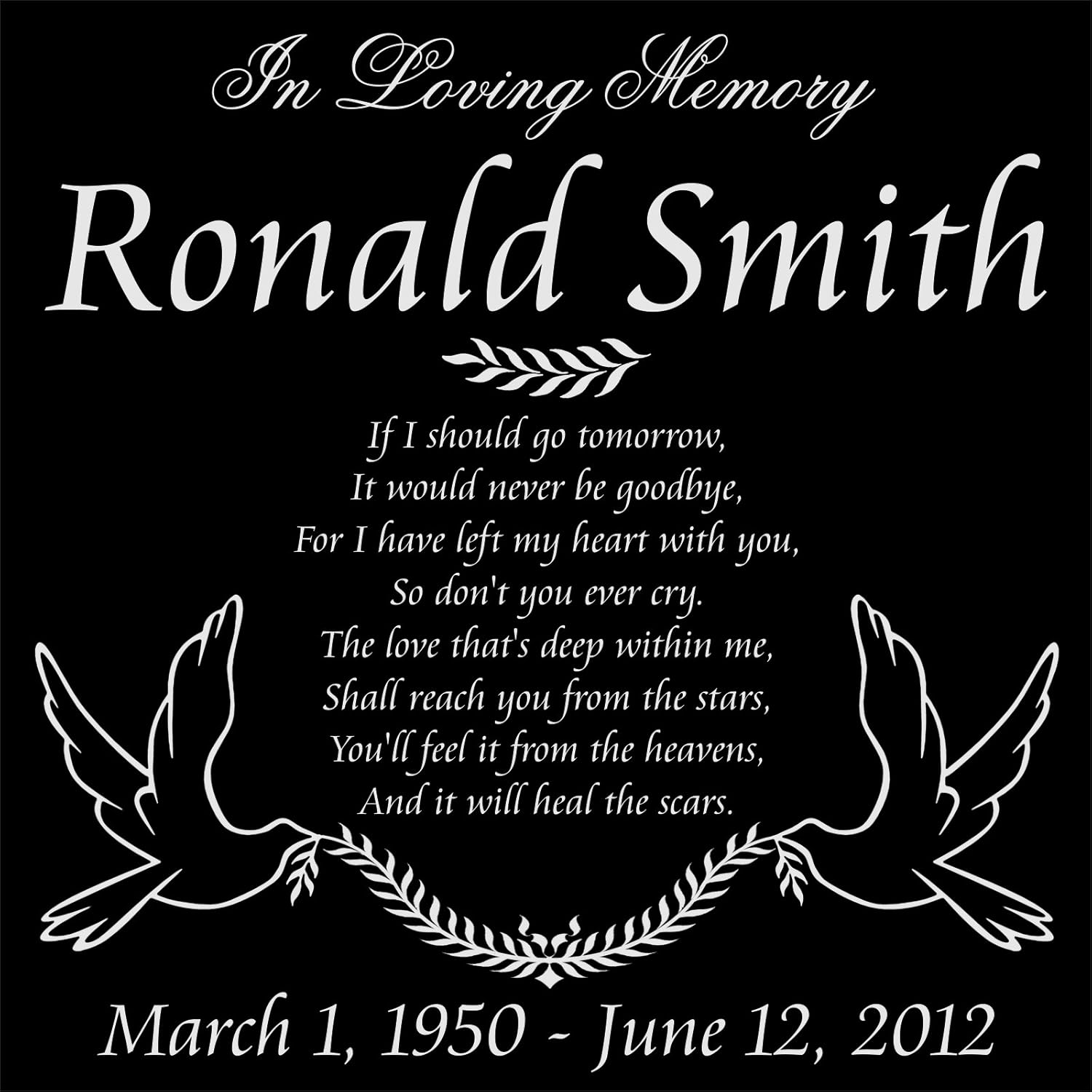 Best Dove Of Peace Plaque