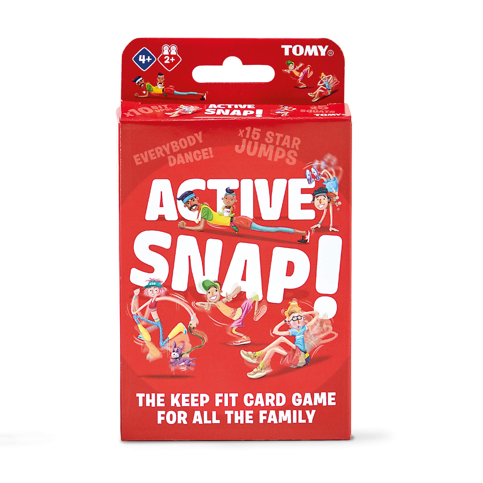 TOMY Games T73244EN Active Snap, Children Action, Preschool Kids Card Based Game For Boys & Girls 4 Years And Up