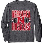 Nebraska Cornhuskers Vintage 90's Retro Officially Licensed Long Sleeve T-Shirt