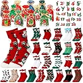 Cotwinter 24 Pairs Fuzzy Socks Bulk Women Winter Valentines Socks Fluffy Socks Warm Cozy Slipper Sock for Women Adults(Novel Style)