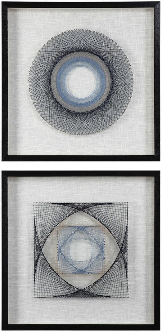 Amazon Com Uttermost 04111 String Duet Square Wall Decor Set Of