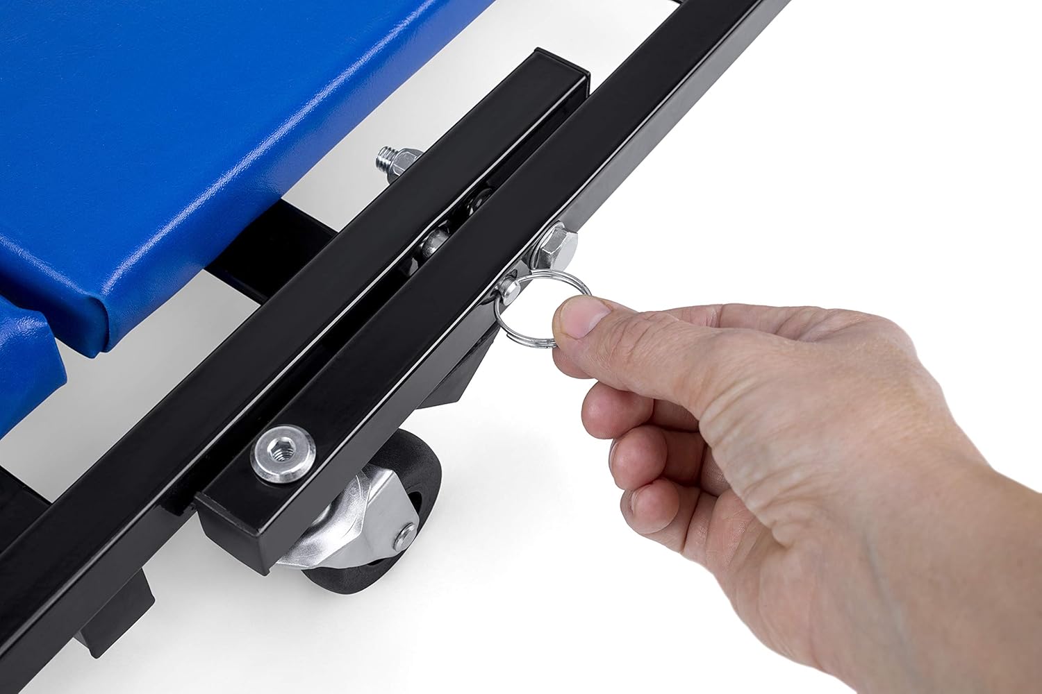 Id/&eacute;al pour Les travaux m/&eacute;caniques TRESKO/&reg; Table de Montage m/&eacute;tallique Robuste Rouge Plate-Forme Mobile /&agrave; 6 Roues avec capacit/&eacute; de Rotation /&agrave; 360/&deg; Rembourrage continu Appui-t/&ecirc;te