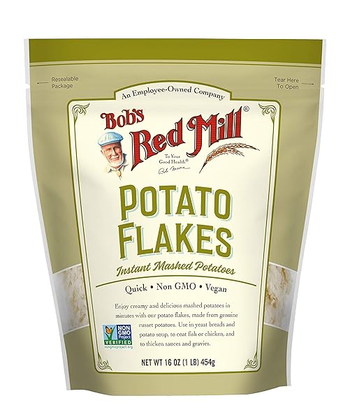 BOB’S RED MILL POTATO FLAKES, 16OZ (PACK OF 1) – NON GMO, VEGAN, KOSHER
