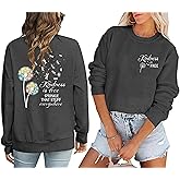 AMWIPE Be Kind Sweatshirt For Women Teacher Positive Message Fall Shirt Mental Health Graphic Tops