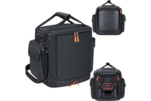 ALEEMIN Speaker Bag Compatible with JBL Partybox Encore Essential 2 / Essential, Speaker Carrying Case Padded with Multi-pocket for Encore Essential 2, Portable Speaker Travel Bag with Shoulder Strap & Handle