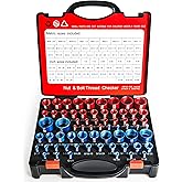 Miucoguier 66 Pcs Nut and Bolt Thread Checker, 34SAE/32Metric Thread Gauges | Aluminum Precision Bolt Finder Quickly Identifies Nut/Bolt Sizes. Ideal for Workshops, DIY, Repairs &amp; Tight Spaces
