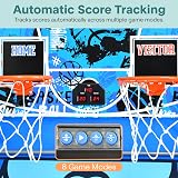SereneLife Basketball Arcade Game Foldable Dual Shot Hoop with LED Scoreboard view 5