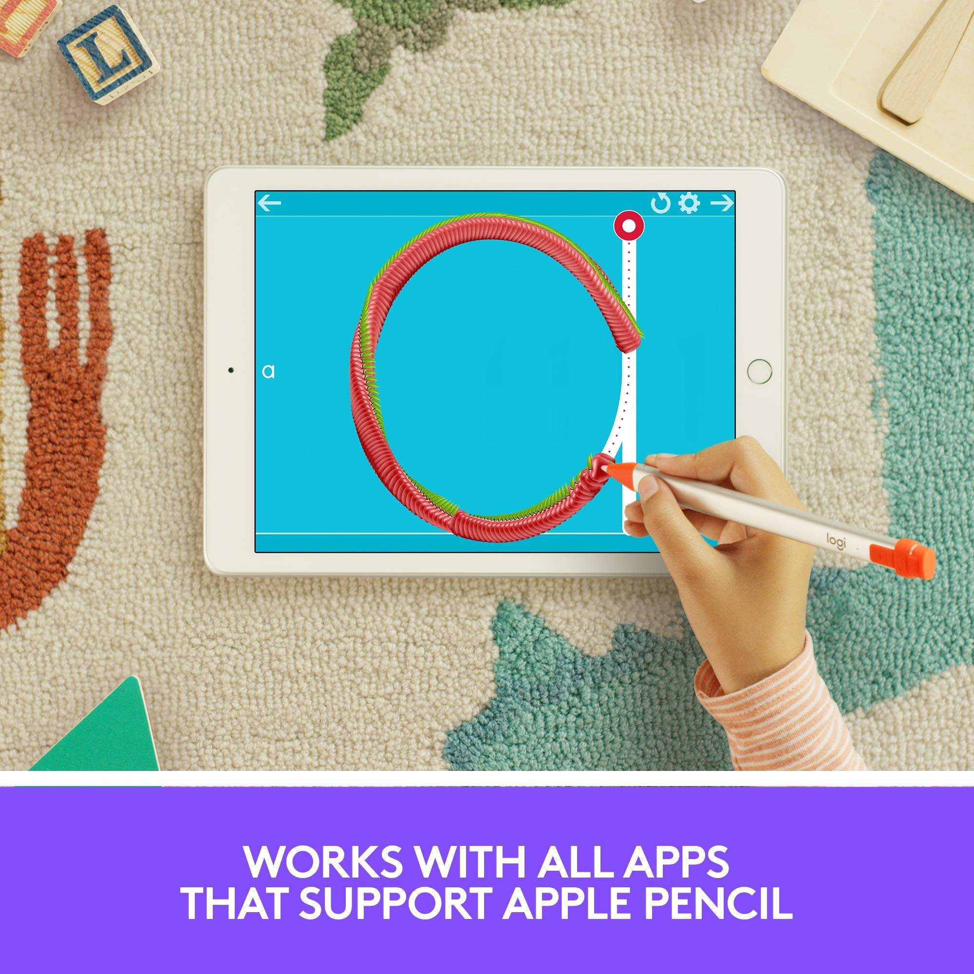 Logitech Crayon Digital Pencil for iPad Pro 12.9Inch (3rd Gen), iPad