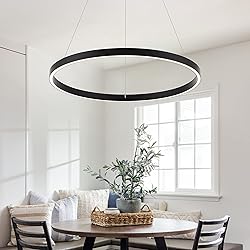 WELAKI Modern Led Chandelier, 1 Ring Contemporary