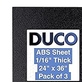 Duco ABS Plastic Sheets 1/16 (060) Inch Thick 24" x