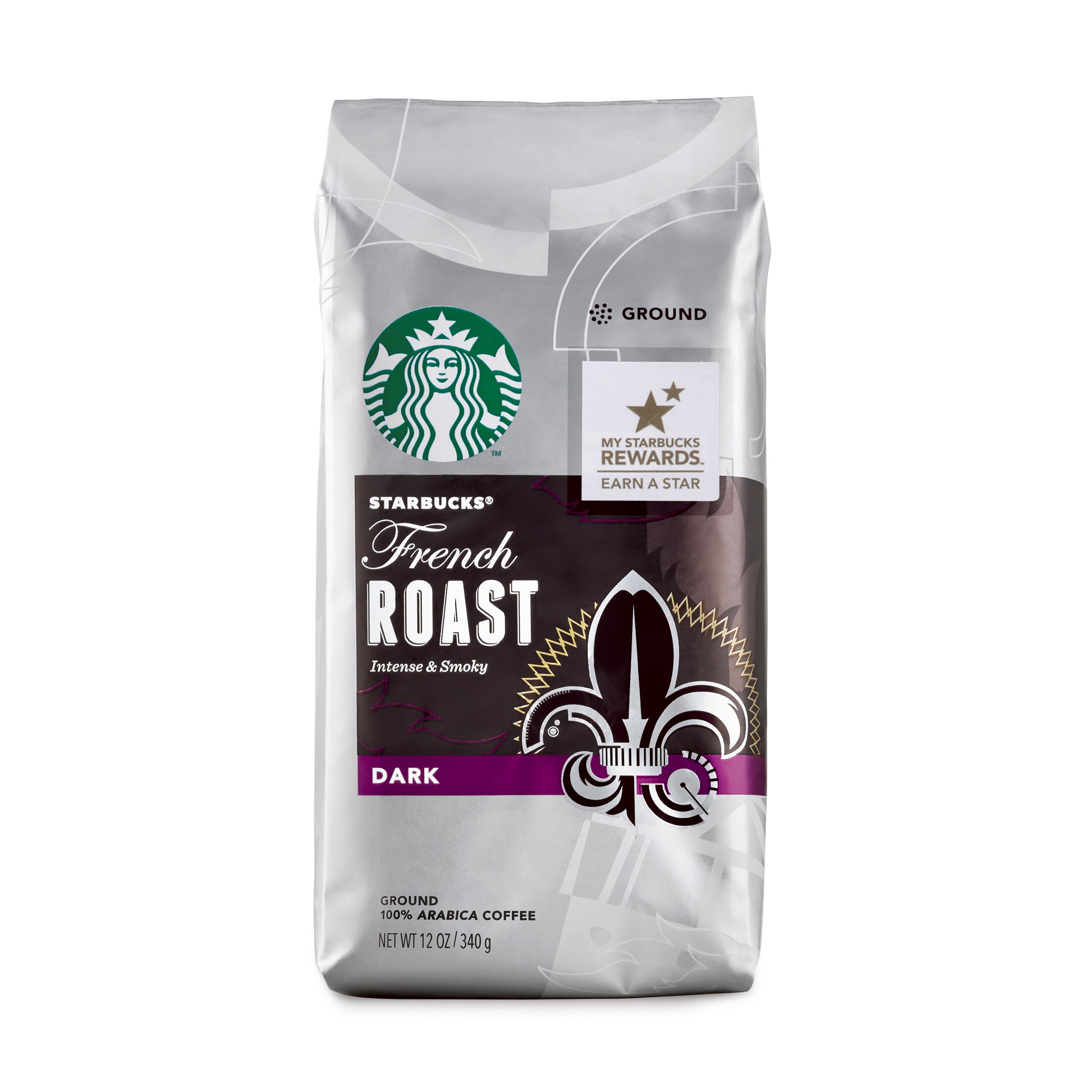 Starbucks French Roast Dark Roast Ground Coffee, 12 Ounce (Pack of 1