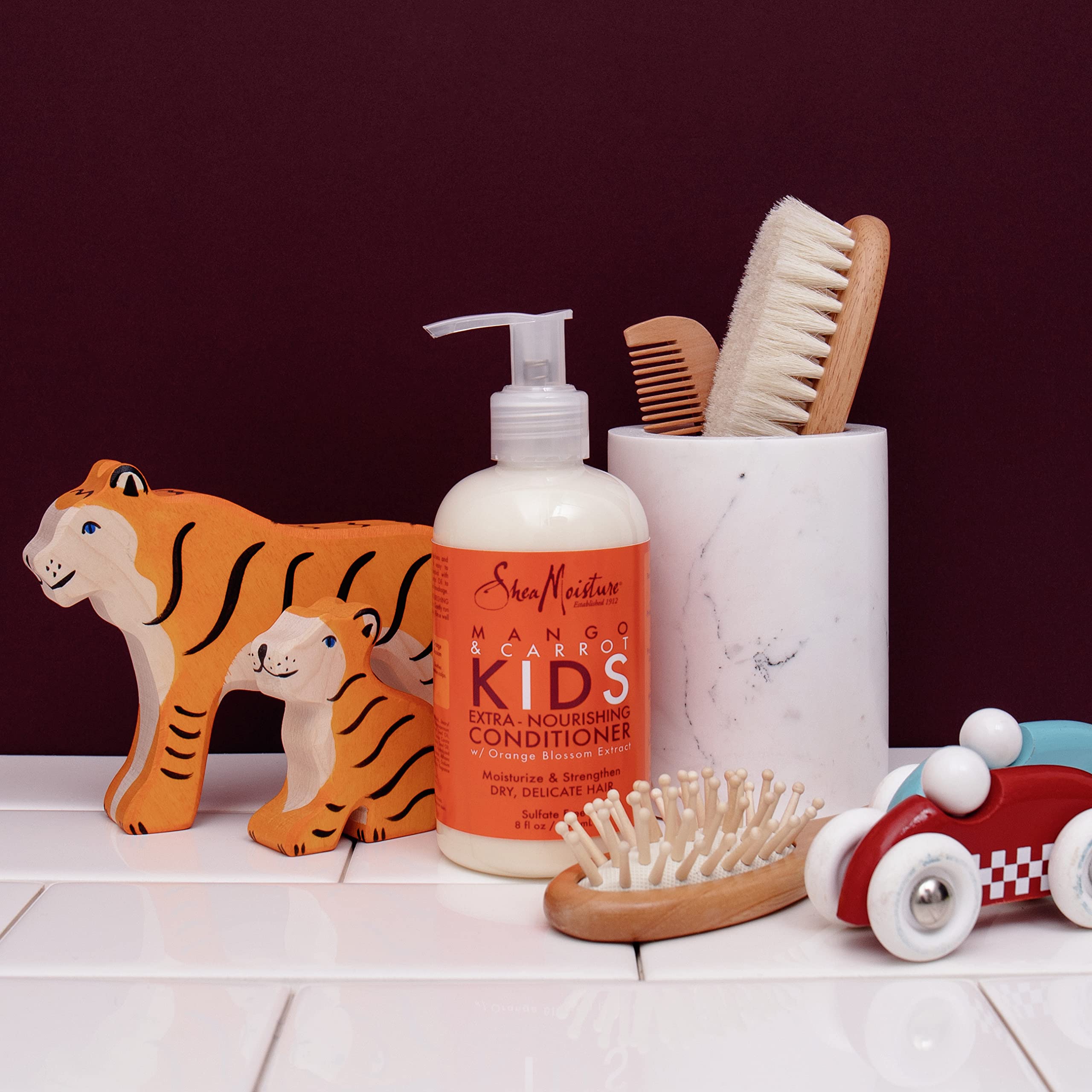SheaMoisture Kids Conditioner for Kids Hair Mango and Carrot Sulfate Free Conditioner 7.7 oz