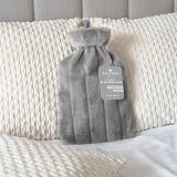 Revitale Luxury 2L Hot Water Bottle with Soft Faux Fur Cover Slate Grey view 2