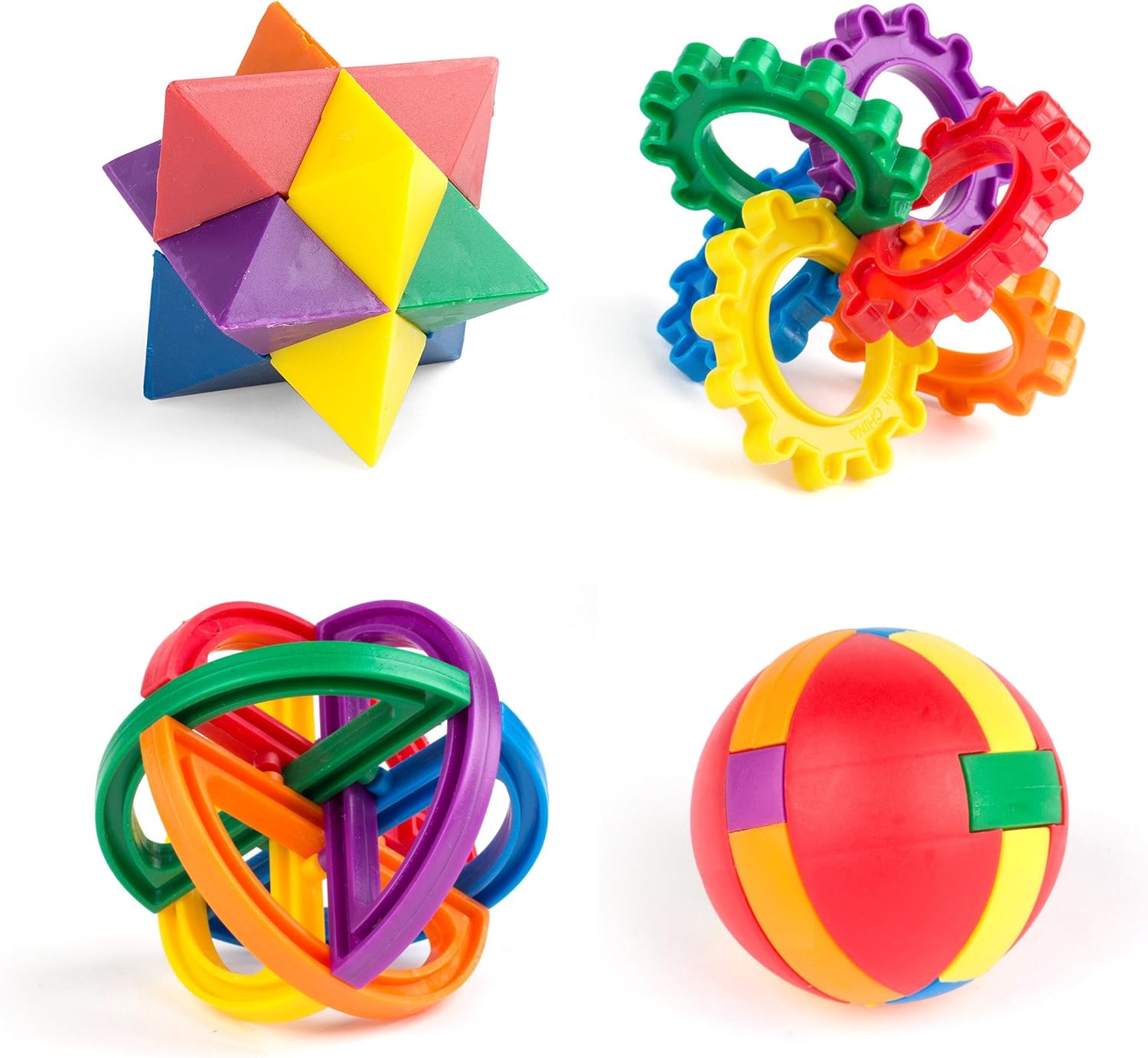 Neliblu Fun Puzzle Balls - Goody Bag Fillers - Party Favors, Party Toys, Goody Bag Favors, Carnival Prizes, Pinata Filler - Fidget Brain Teaser Puzzles (12 Pack) Clear Instructional Videos Included!: Toys & Games