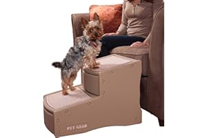 Pet Gear Easy Step II Pet Stairs, 2 Step for Cats/Dogs up to 150 Pounds, Portable, Removable Washable Carpet Tread, No Tools 