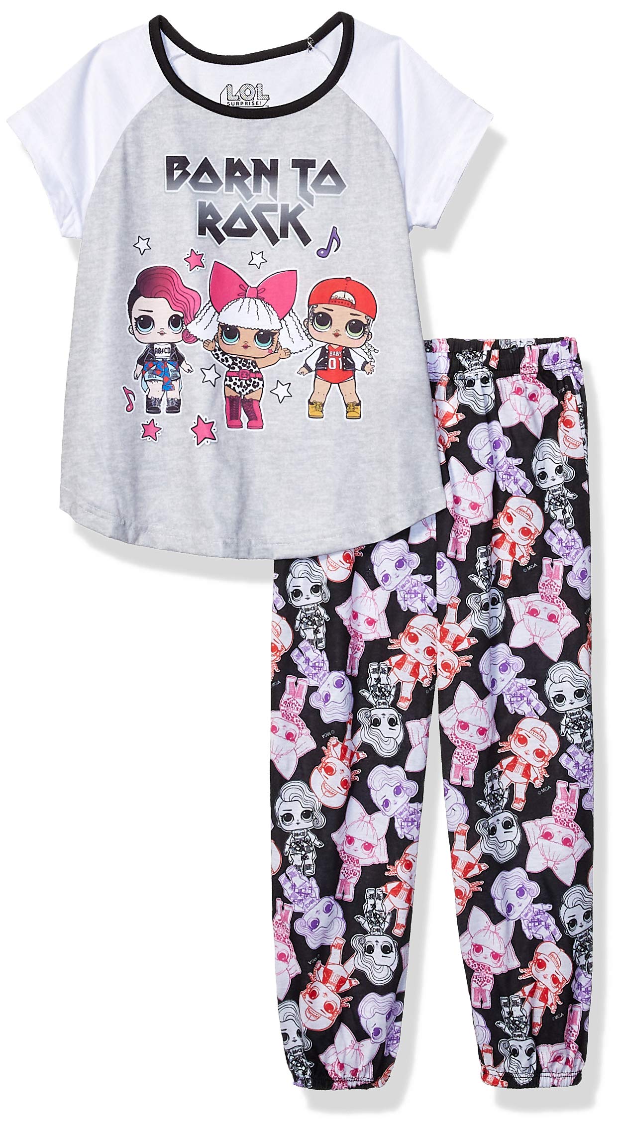 L.O.L. Surprise!Girls' 2-Piece Loose-fit Pajama Set, Soft & Cute for Kids