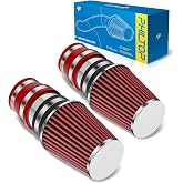 PHILTOP Cold Air Intake Kit for 2008-2012 Mercedes-Benz C350 | No MAF Port, Red Washable Air Filter, fits 2008-2012 Mercedes-Benz C300, Improved HP