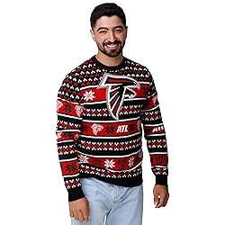 FOCO Standard NFL Big Logo Ugly Sweater, Team Color