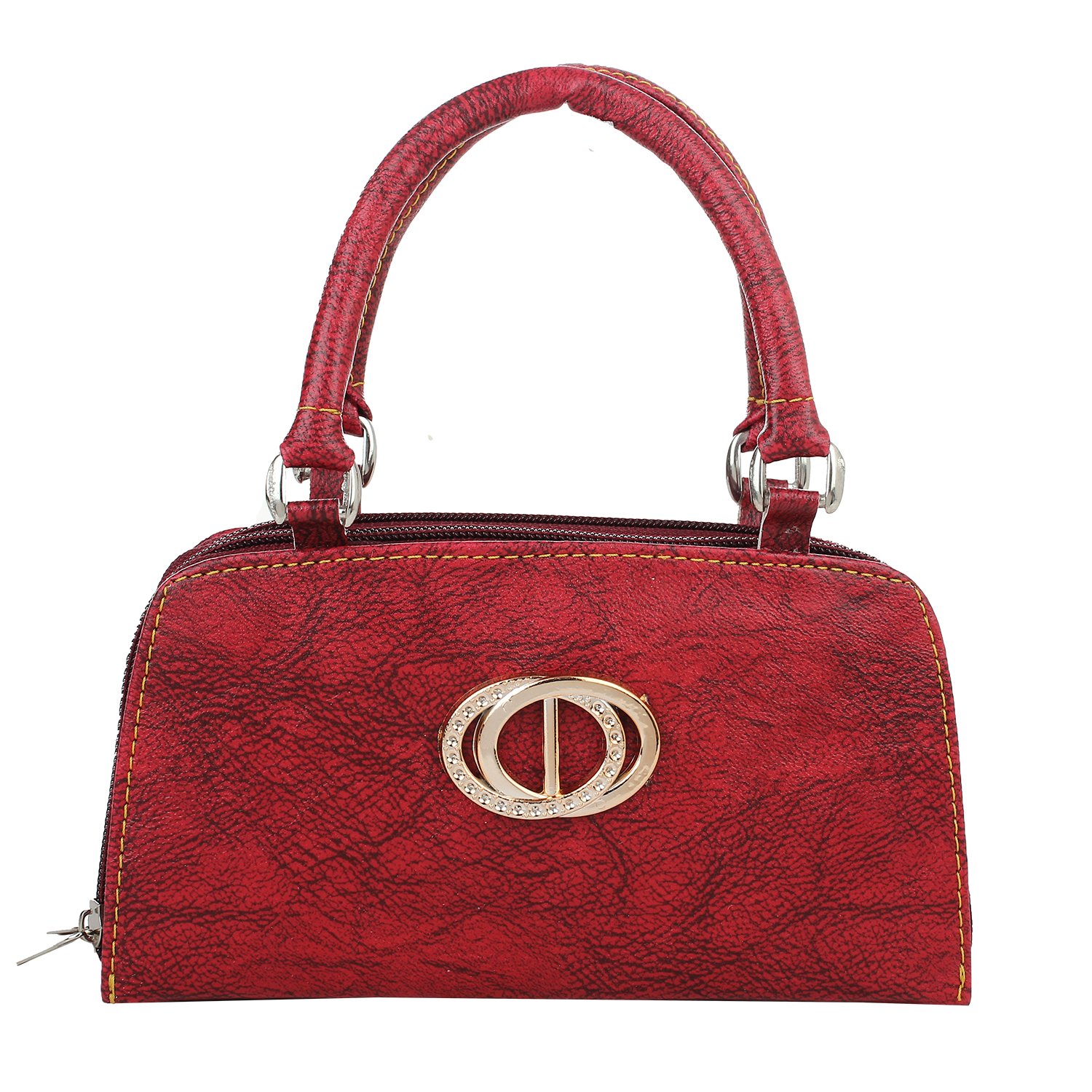 element cart light weighted red clutch for ladies