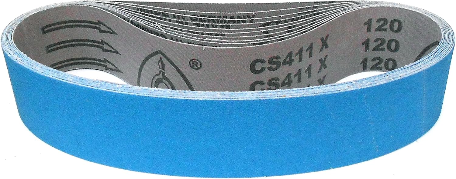 10 x Klingspor sanding belt CS411X, 50 x 686 mm, zirconium Amazon.co