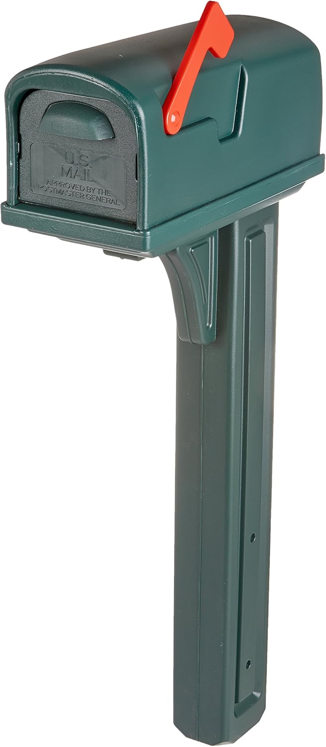 Solar Group Cl10000G Standard Size Deluxe Plastic Mailbox And Post